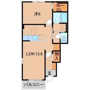 リフレ Ⅲ【1階】の間取り