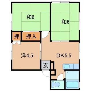 グリーンヒル九度山Ⅱ【1階】の間取り