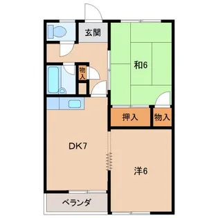 ロイヤルプラザ【2階】の間取り
