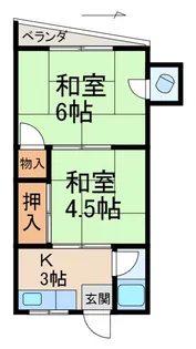 三佳マンション【2階】の間取り