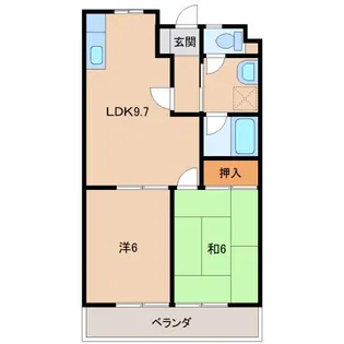 アーバンライフ市脇C棟【3階】の間取り