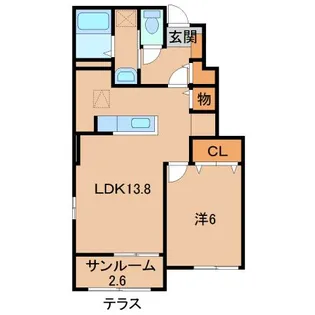 レジデンス・リオⅠ【1階】の間取り