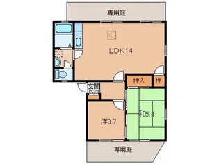 ディアス妙寺【1階】の間取り