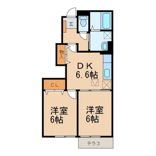 ミニョンパンセⅡ【1階】の間取り