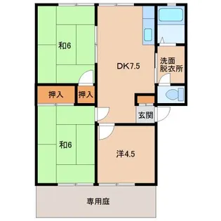 グリーンヒル九度山Ⅱ【1階】の間取り