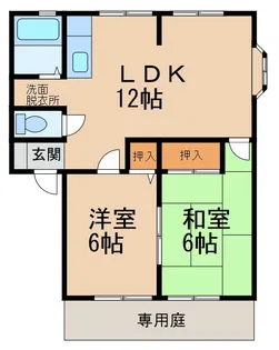 グリーンフル山本Ⅰ【1階】の間取り