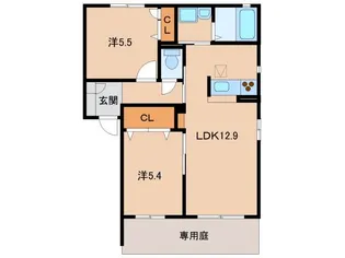 ワイズコート【1階】の間取り