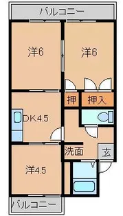 ローズハイム【2階】の間取り