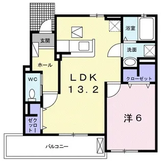 ヴィラミューズ【1階】の間取り