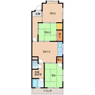 サンハイム弐番館【2階】の間取り