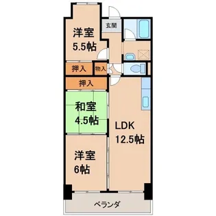プレミール市駅【8階】の間取り
