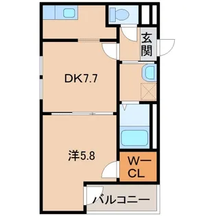 フジパレス城北Ⅲ番館【1階】の間取り