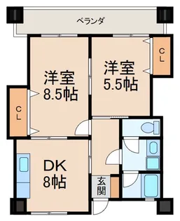 グレイスピア吹上【4階】の間取り