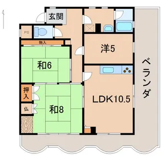 リブラ10番丁【7階】の間取り