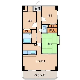 グランド・シーザー【2階】の間取り