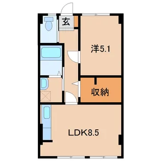 南川ビル【3階】の間取り