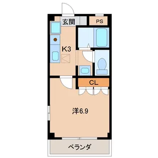 ソルヤード本町【1階】の間取り