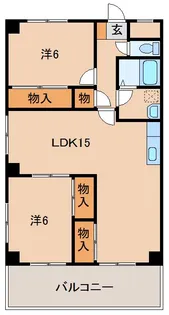 サンハイム砂山【6階】の間取り