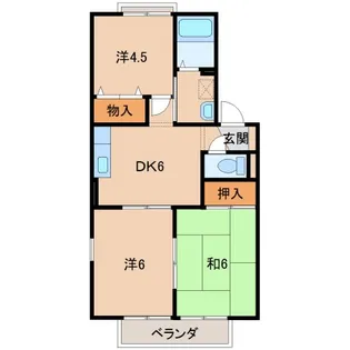 ファミリーハイツⅡ【2階】の間取り