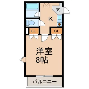 シャルマンフジ中之島壱番館【3階】の間取り