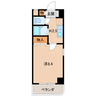 ウイング黒田【3階】の間取り