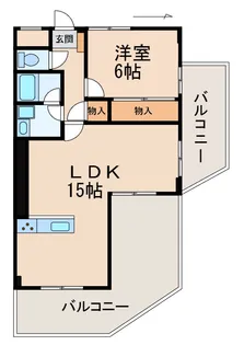 サンハイム砂山【6階】の間取り