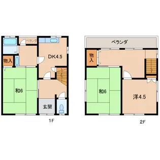 和歌山県和歌山市北坂ノ上丁【一戸建】の間取り
