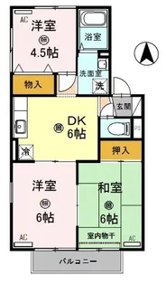 3DKの間取り画像