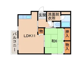 岩橋マンションⅡ【4階】の間取り