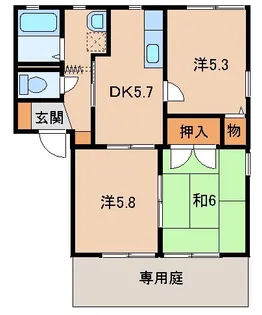 ジョイハイツマサキ【1階】の間取り