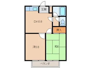 バルビゾン・Ⅰ【2階】の間取り