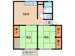 ファンシーⅠ【2階】の間取り