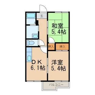 フォーブル松見【2階】の間取り