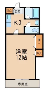 メゾンツインズ【1階】の間取り