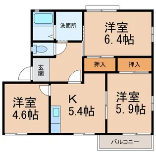 フレグランス畑毛【2階】の間取り