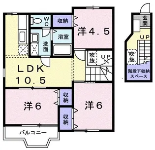ガーデン クレストⅠ【2階】の間取り
