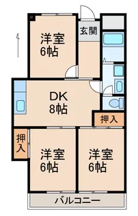 3DKの間取り画像