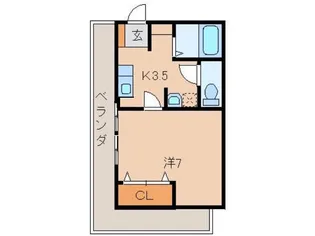 サンハイツ【2階】の間取り