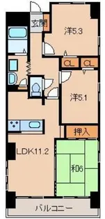 サンライズマンション岩出Ⅷ【14階】の間取り