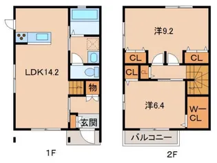 La Ferio下井坂の間取り