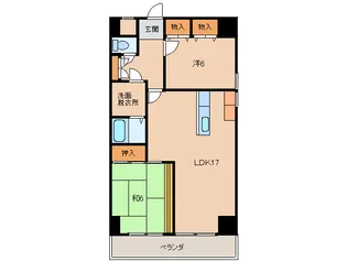 Wajima小雑賀マンション【7階】の間取り