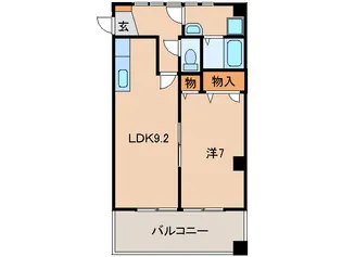 パル・ティール紀三井寺【1階】の間取り
