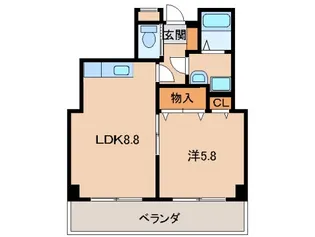 パル・ティール紀三井寺【2階】の間取り