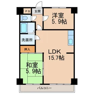 エレナ和歌浦【1階】の間取り