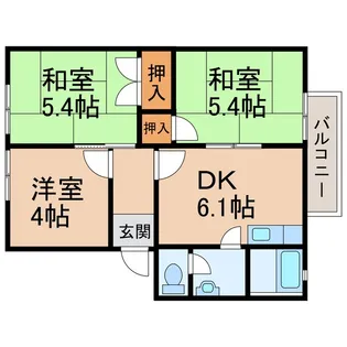 フレグランスI【2階】の間取り