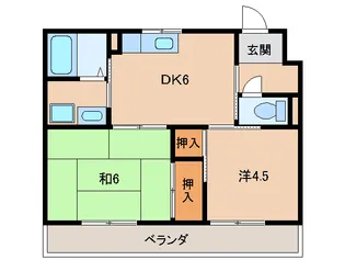 新堀ビレッジ【2階】の間取り