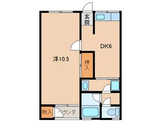 家永マンション【1階】の間取り