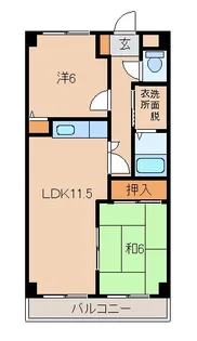 ブルーミングシャトー【2階】の間取り