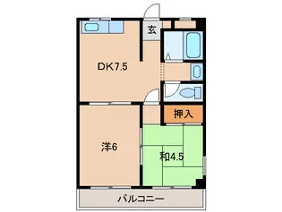 植松マンション【1階】の間取り