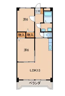 ベルテ堀止【2階】の間取り